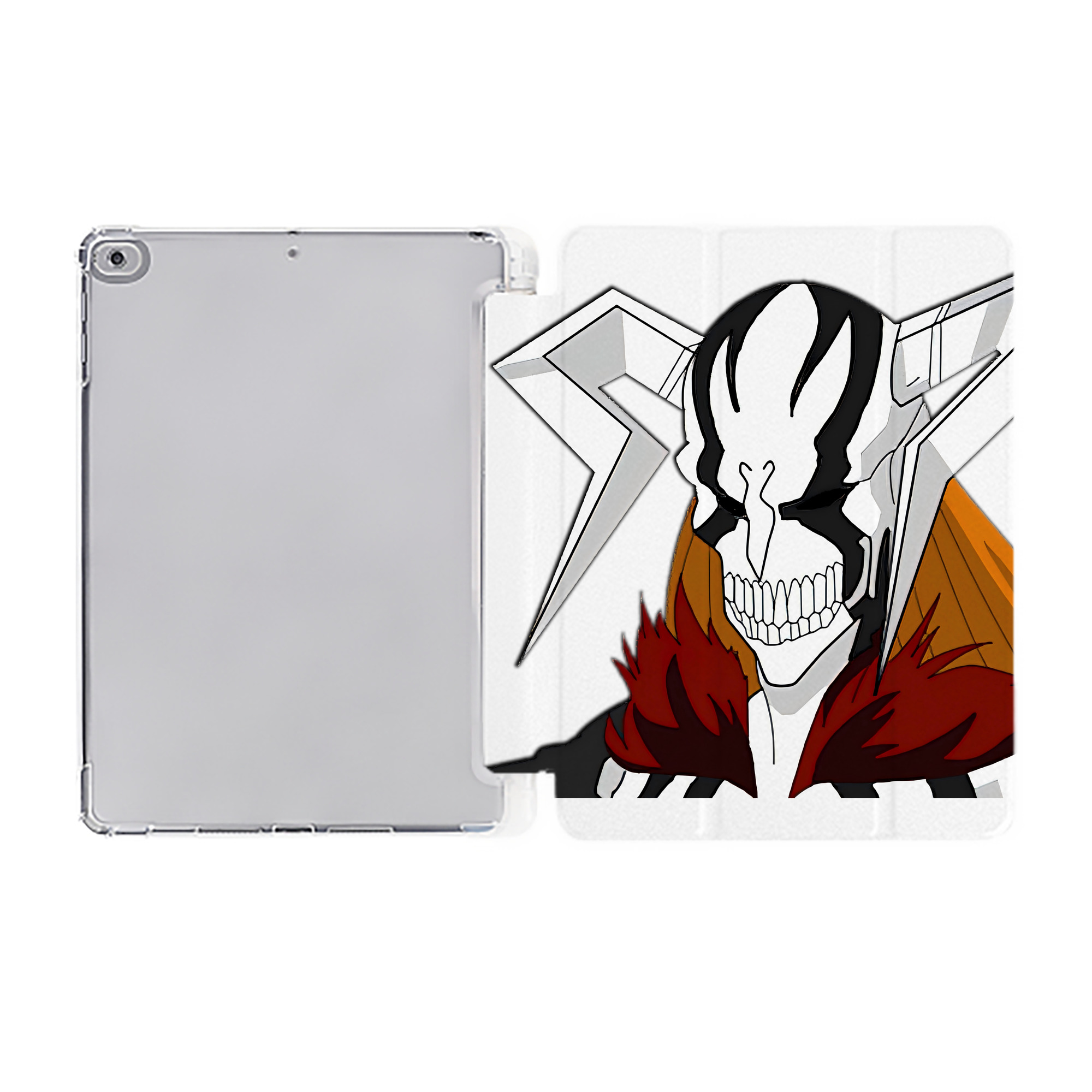 （画像用） ブリーチ 黒崎一護（くろさき いちご）BLEACH Kurosaki Ichigo IPad ケース ペン収納付き 三つ折りスタンド PUレザー×シリコン 対応機種9.5/10.5/10.9インチ